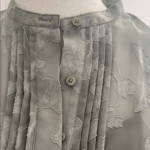 Club Monaco Pleated Printed Dress - Picture 2 of 5